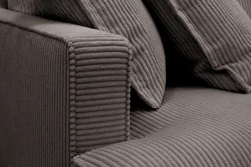 Rossita Lyx 4-sits Extra djup Soffa med Schäslong Höger - Mörkgrå Manchester - Products - Möbler - Soffa - Divansoffa & schäslongsoffa - 4 sits soffa med divan