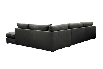 Rossita Lyx 4-sits Extra djup Soffa med Schäslong Höger - Mörkgrön Manchester - Products - Möbler - Soffa - Divansoffa & schäslongsoffa - 4 sits soffa med divan
