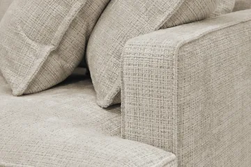 Rossita Lyx 4-sits Extra djup Soffa med Schäslong Vänster - Beige Chenille - Products - Möbler - Soffa - Divansoffa & schäslongsoffa - 4 sits soffa med divan