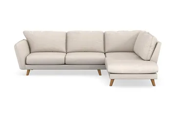 Trend Lyx 4-sits Högervänd L-formad Schäslongsoffa i Tyg