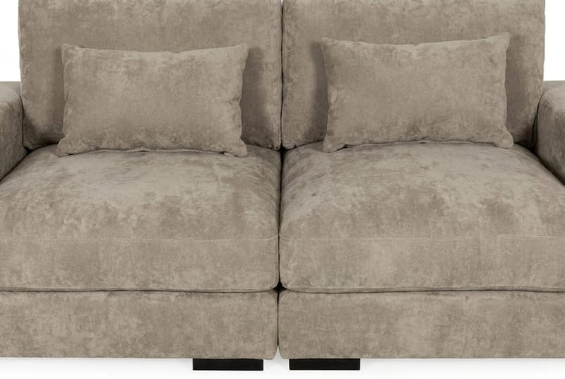Dubai 2-sits soffa Extra Djup i Chenille - Brun - Products - Möbler - Soffa - Modulsoffa - Komplett modulsoffa