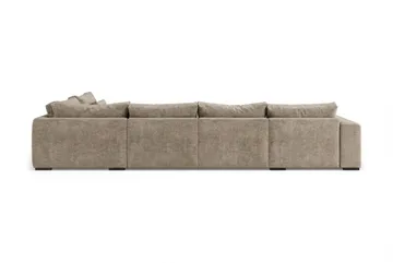 Dubai U-modulsoffa med Divan Höger Extra Djup i Chenille - Brun - Products - Möbler - Soffa - Modulsoffa - Komplett modulsoffa