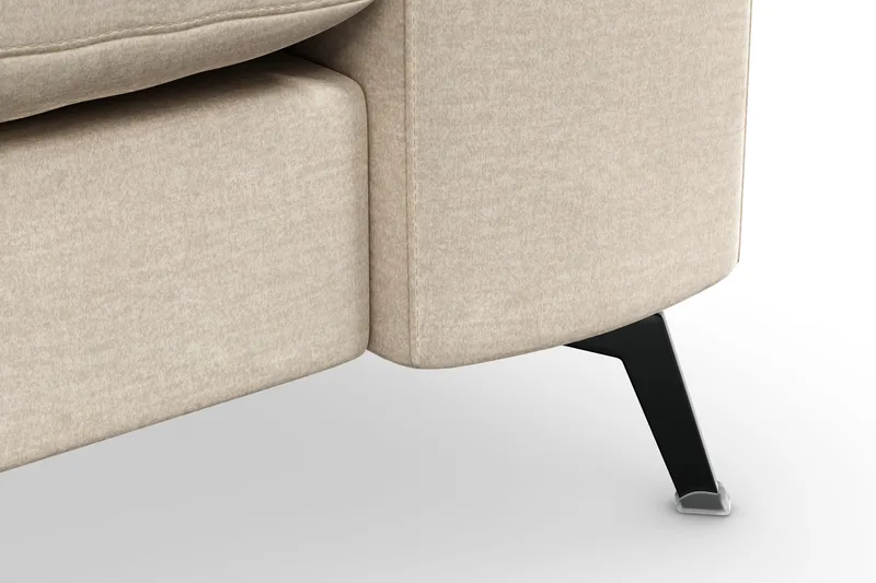 Ocean Lyx 3-sits Sammetssoffa - Beige - Products - Möbler - Soffa - Sammetssoffa