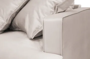 Rossita Lyx 2,5-sits Extra djup Soffa i Sammet - Beige - Products - Möbler - Soffa - 3 sits soffa