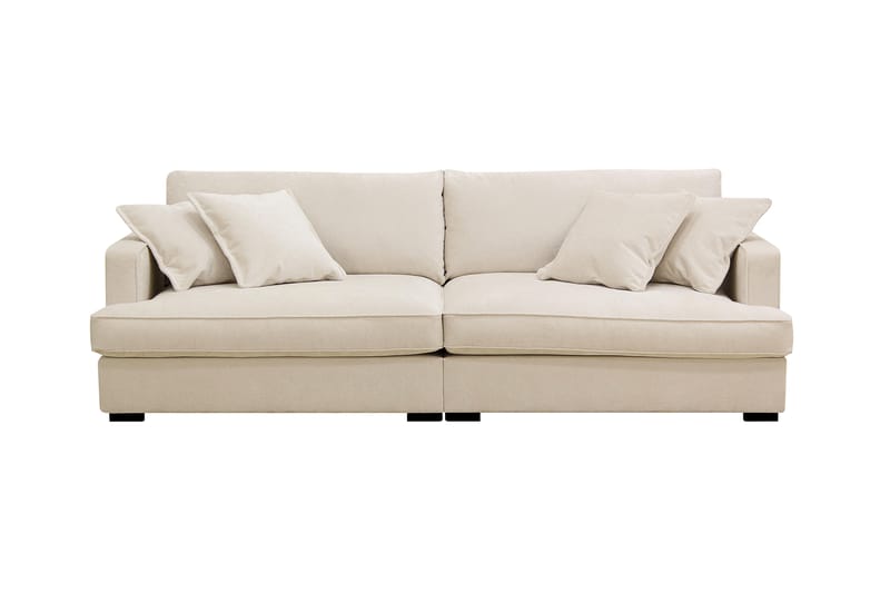 Rossita Lyx 3-sits Extra djup Soffa i Chenille - Beige - Products - Möbler - Soffa - 3 sits soffa