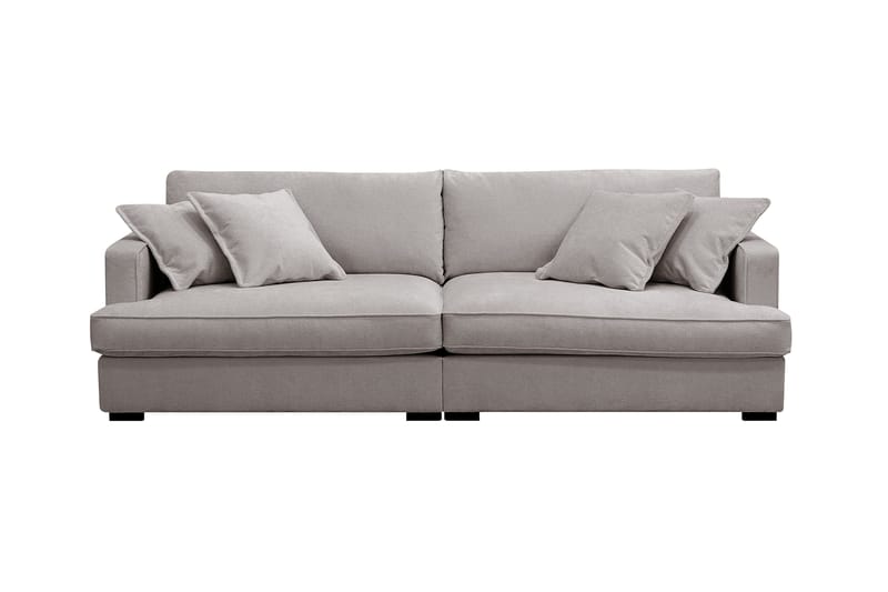 Rossita Lyx 3-sits Extra djup Soffa i Chenille - Grå/Brun - Products - Möbler - Soffa - 3 sits soffa