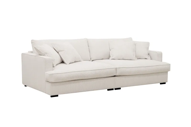 Rossita Lyx 3-sits Extra djup Soffa i Manchester - Naturvit - Products - Möbler - Soffa - 3 sits soffa
