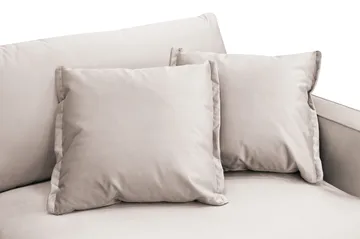Rossita Lyx 3-sits Extra djup Soffa i Sammet - Beige - Products - Möbler - Soffa - 3 sits soffa