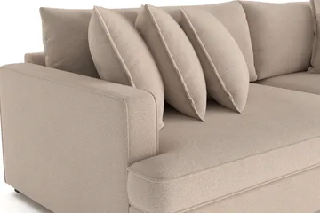 Rossita Lyx 4-sits Extra djup Soffa i Tyg - Beige - Products - Möbler - Soffa - 4 sits soffa
