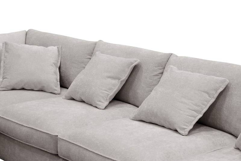 Rossita Lyx 5-sits Högervänd U-formad Extra djup Soffa med Divan och Schäslong i Chenille - Grå/Brun - Products - Möbler - Soffa - U-soffa