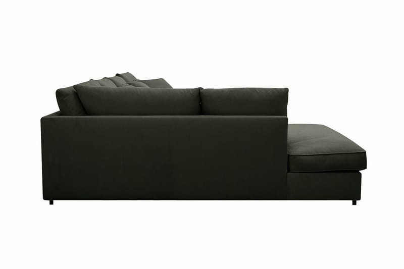 Rossita Lyx 5-sits Högervänd U-formad Extra djup Soffa med Divan och Schäslong i Manchester - Mörkgrön - Products - Möbler - Soffa - U-soffa