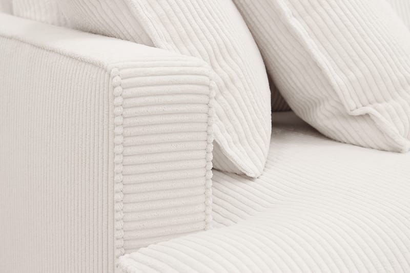 Rossita Lyx 5-sits Vänstervänd U-formad Extra djup Soffa med Divan och Schäslong i Manchester - Naturvit - Products - Möbler - Soffa - U-soffa
