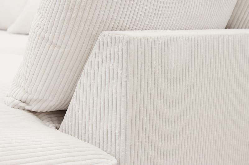 Rossita Lyx 5-sits Vänstervänd U-formad Extra djup Soffa med Divan och Schäslong i Manchester - Naturvit - Products - Möbler - Soffa - U-soffa
