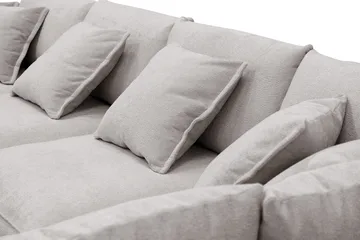 Rossita Lyx 6-sits Vänstervänd U-formad Extra djup Soffa med Divan och Schäslong i Chenille - Grå/Brun - Products - Möbler - Soffa - U-soffa