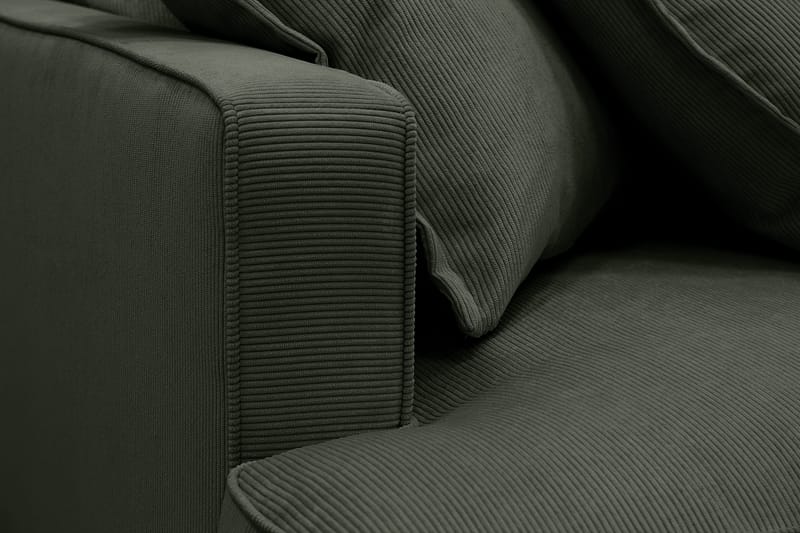 Rossita Lyx 6-sits Vänstervänd U-formad Extra djup Soffa med Divan och Schäslong i Manchester - Mörkgrön - Products - Möbler - Soffa - U-soffa