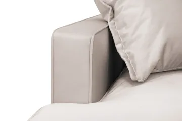 Rossita Lyx 6-sits Vänstervänd U-formad Extra djup Soffa med Divan och Schäslong i Sammet - Beige - Products - Möbler - Soffa - Sammetssoffa