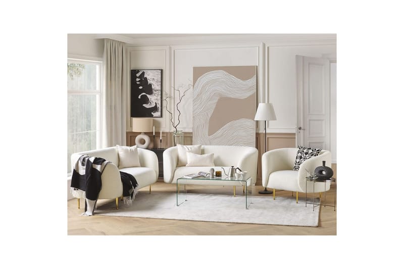 6-sits Soffgrupp Loen Vit - Vit - Products - Möbler - Soffa - Soffgrupp - Soffgrupp 3 2 1