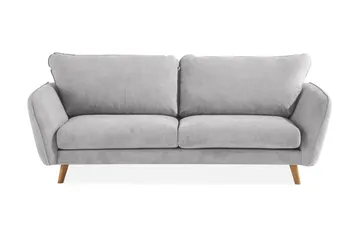 Trend Lyx 3-sits Tygsoffa, Ljusgrå