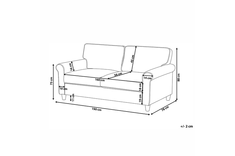 Warmoth 3-sits Soffa - Grå - Products - Möbler - Soffa - 3 sits soffa