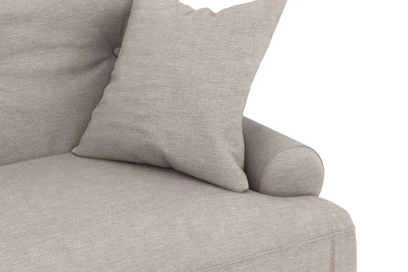 Andrew Loveseat - Beige/Krom - Products - Möbler - Fåtölj & stolar - Fåtölj