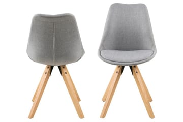 Andros Matstol & köksstol med träben - Grå - Products - Möbler - Fåtölj & stolar - Matstol & köksstol