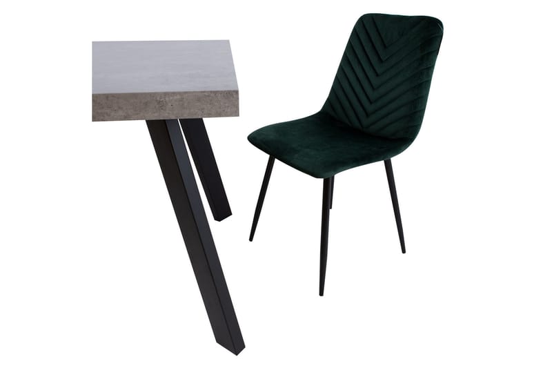 Brie Stol Mörkgrå Sammet - Products - Möbler - Fåtölj & stolar - Matstol & köksstol