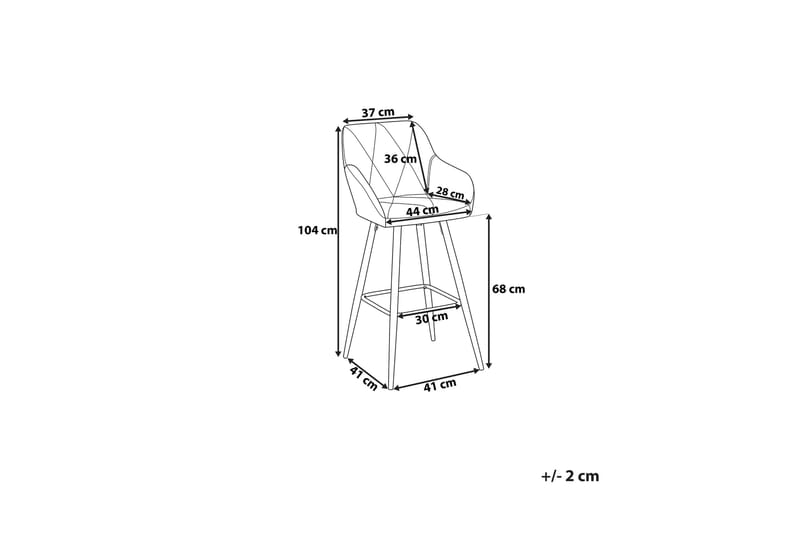 Darien Barstol 41 cm - Grå - Products - Möbler - Fåtölj & stolar - Barstol & barpall