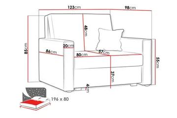 Denegal Bäddfåtölj Dark grey - Products - Möbler - Fåtölj & stolar - Fåtölj - Bäddfåtölj