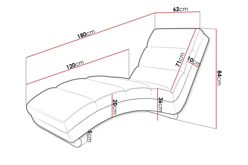 Regalado Liggfåtölj - Gul - Products - Möbler - Fåtölj & stolar - Fåtölj - Liggfåtölj