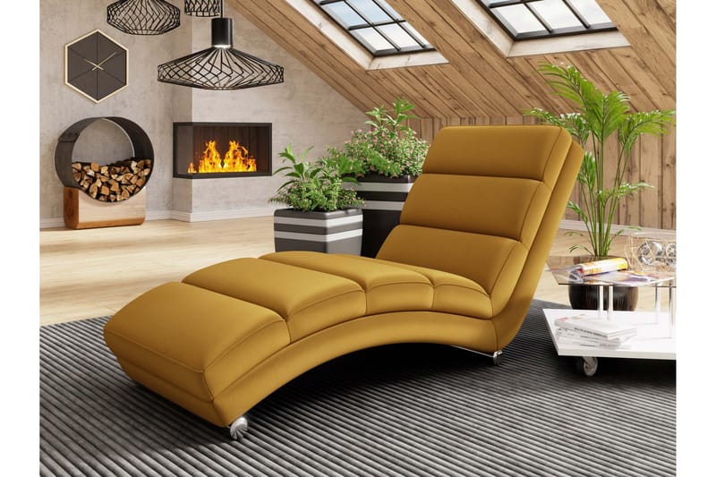 Regalado Liggfåtölj - Gul - Products - Möbler - Fåtölj & stolar - Fåtölj - Liggfåtölj