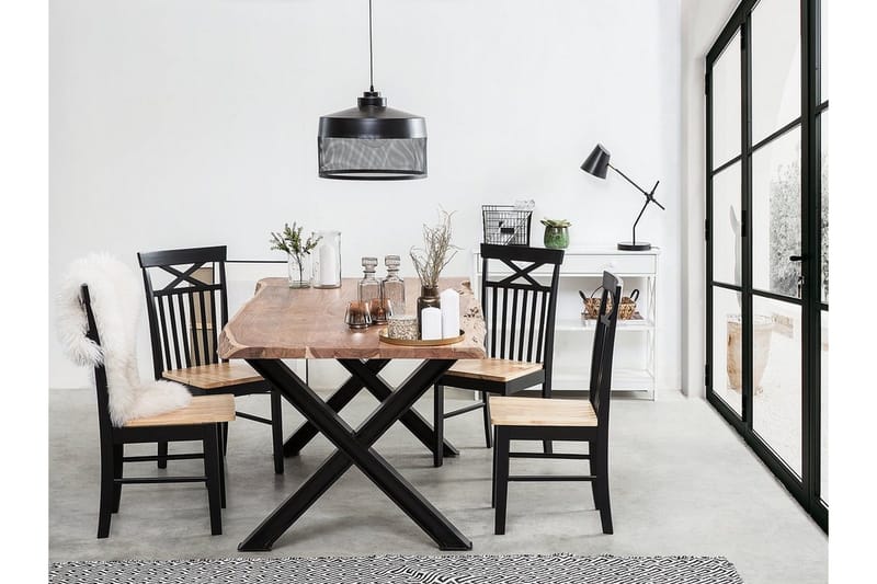 Houston Stol Set Om 2 St - Trä/Natur - Products - Möbler - Fåtölj & stolar - Matstol & köksstol