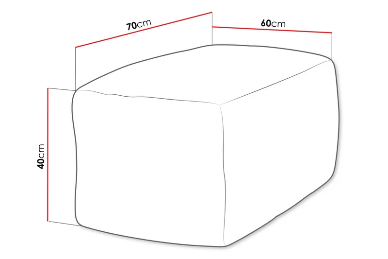 Katheryn Sittsäck 70 cm - Beige - Products - Möbler - Fåtölj & stolar - Sittsäck & saccosäck