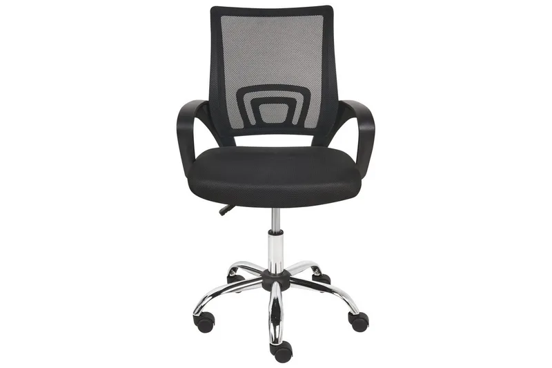 Kontorsstol Solid Svart/Silver - Svart/Silver - Products - Möbler - Fåtölj & stolar - Kontorsstol & skrivbordsstol