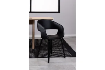 Loraina Karmstol - Svart - Products - Möbler - Fåtölj & stolar - Karmstol