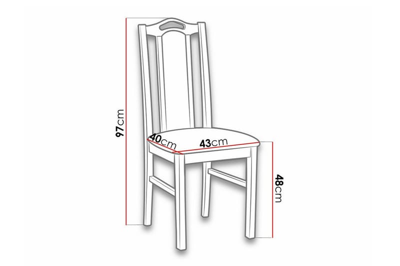Lufti Matstol Wood/Black - Products - Möbler - Fåtölj & stolar - Matstol & köksstol