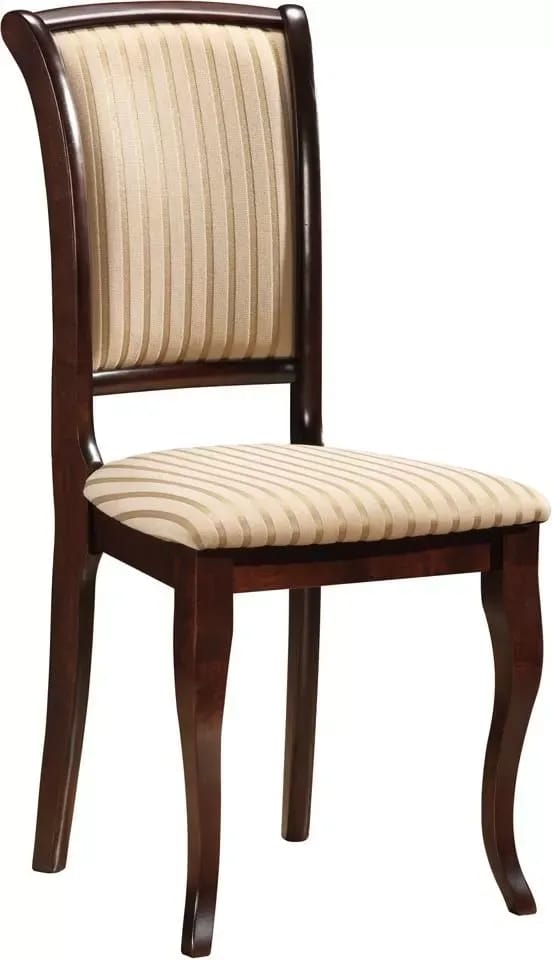 Matstol mörk valnöt/beige - Hudson, beige