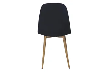 Nibe Matstol - Svart/Metallben Ek - Products - Möbler - Fåtölj & stolar - Matstol & köksstol