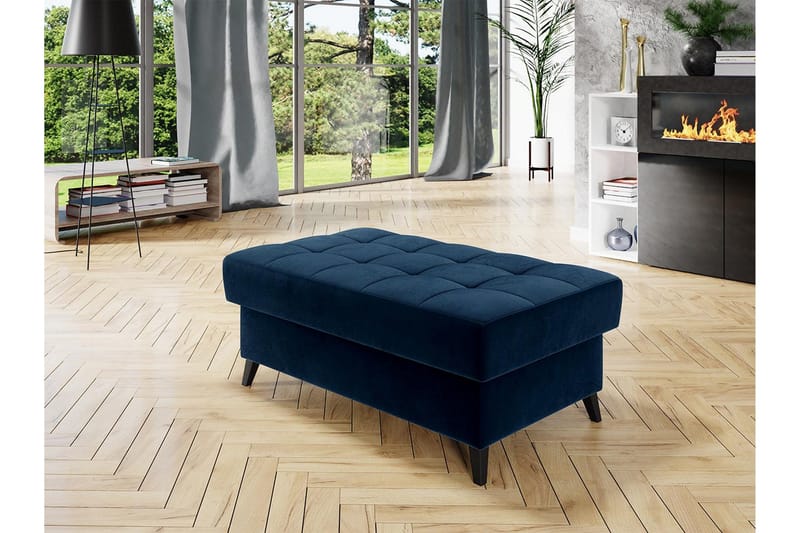 Amshyttan Fotpall 106 cm - Blå - Products - Möbler - Fåtölj & stolar - Pall & puff - Fotpallar