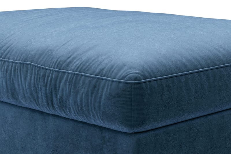 Dubai Fotpall Sammet - Blå - Products - Möbler - Fåtölj & stolar - Pall & puff - Fotpallar