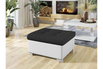 Dynir Fotpall 68 cm - Vit/Svart - Products - Möbler - Fåtölj & stolar - Pall & puff - Fotpallar