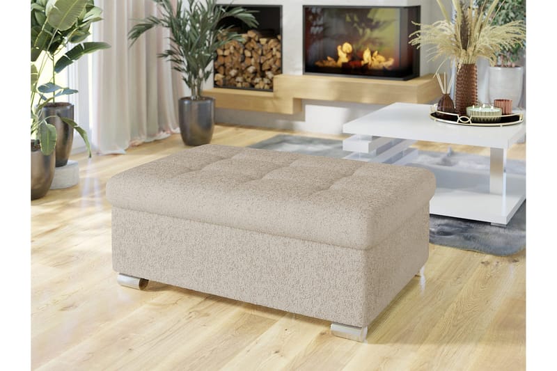 Dynir Fotpall 70 cm - Beige - Products - Möbler - Fåtölj & stolar - Pall & puff - Fotpallar
