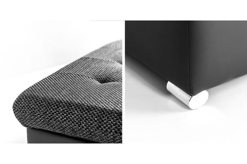 Dynir Fotpall 70 cm - Svart/Ljusgrå - Products - Möbler - Fåtölj & stolar - Pall & puff - Fotpallar