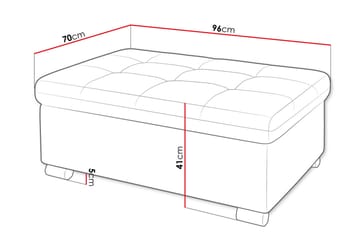 Dynir Fotpall 70 cm - Svart/Mörkgrå - Products - Möbler - Fåtölj & stolar - Pall & puff - Fotpallar