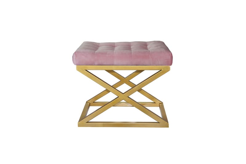 Gillie Sittpuff 40 cm - Guld/Rosa - Products - Möbler - Fåtölj & stolar - Pall & puff - Sittpuff