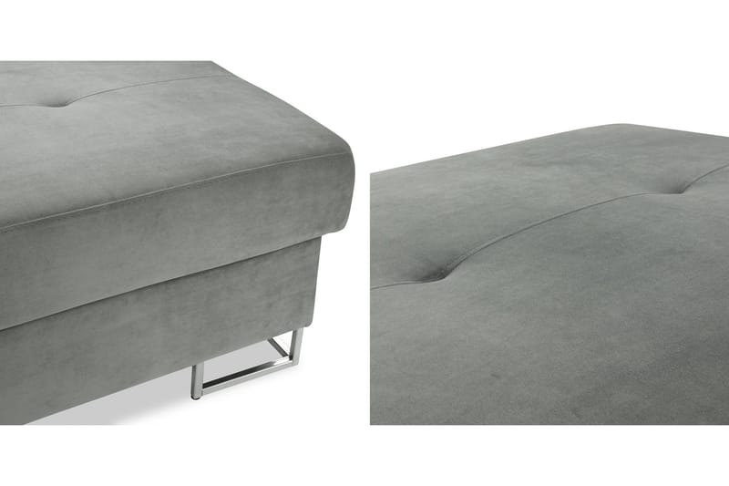Reginia Fotpall 104 cm - Mörkgrå/Grå - Products - Möbler - Fåtölj & stolar - Pall & puff - Fotpallar