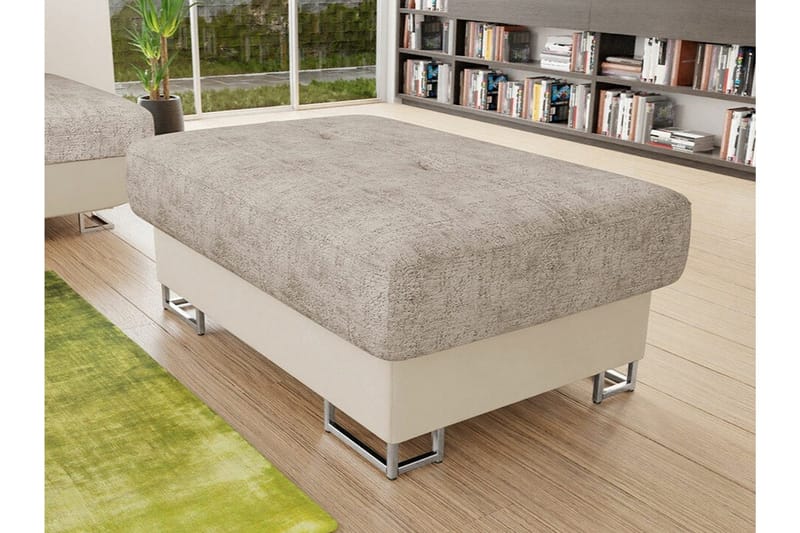 Reginia Fotpall 67 cm beige - Products - Möbler - Fåtölj & stolar - Pall & puff - Fotpallar