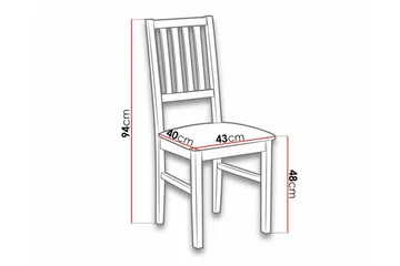 Patrickswell Matstol Black/Brown - Products - Möbler - Fåtölj & stolar - Matstol & köksstol