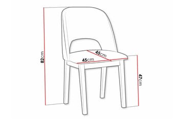 Patrickswell Matstol - Svart - Products - Möbler - Fåtölj & stolar - Matstol & köksstol