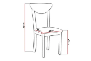 Patrickswell Matstol - Vit - Products - Möbler - Fåtölj & stolar - Matstol & köksstol