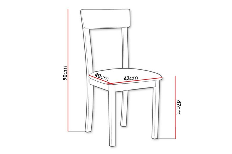 Patrickswell Matstol - Vit - Products - Möbler - Fåtölj & stolar - Matstol & köksstol